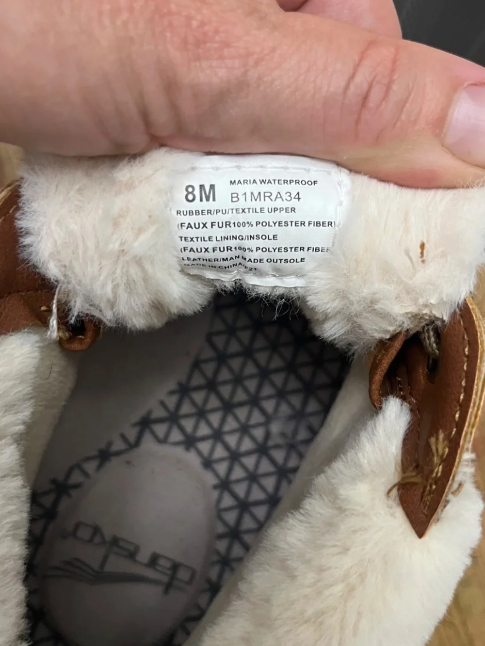 JBU half duck boots with faux fur lining